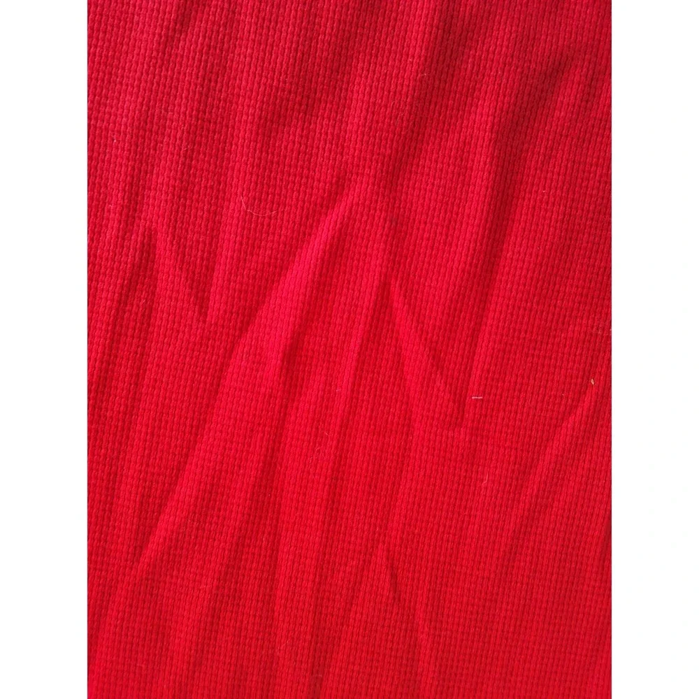 Polo Ralph Lauren Mens XL Red Thermal Long Sleeve Waffle‎ Knit Pony Logo Shirt